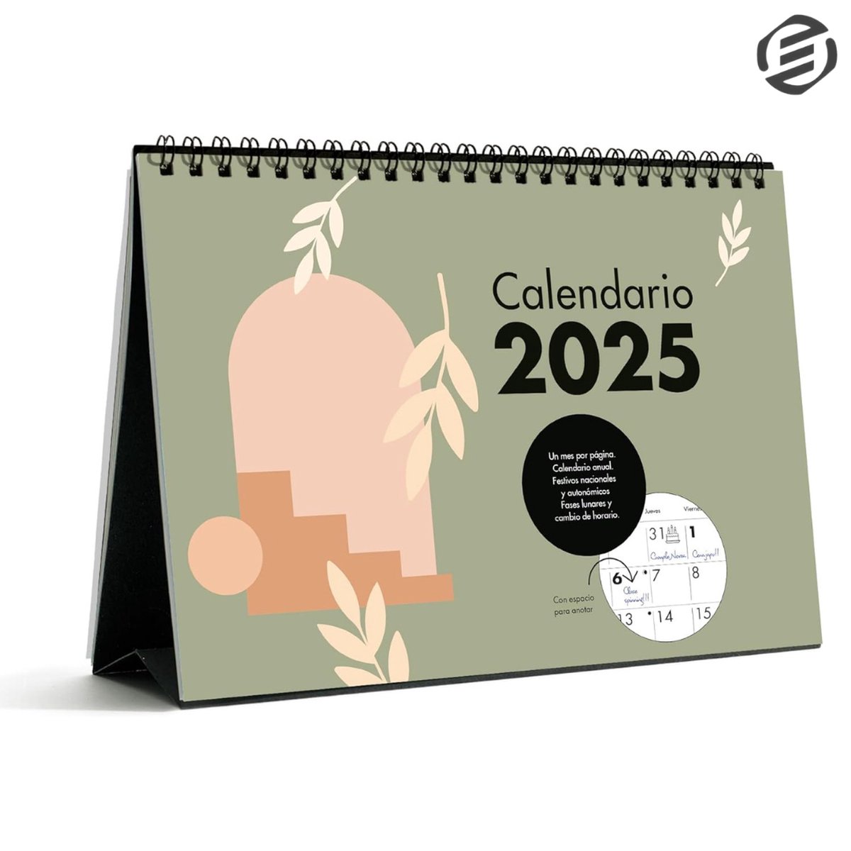 Equivera Bureaukalender 2025 - Gezinsplanner - Kalender - Weekplanner - Weekoverzicht - tot 18 Maanden