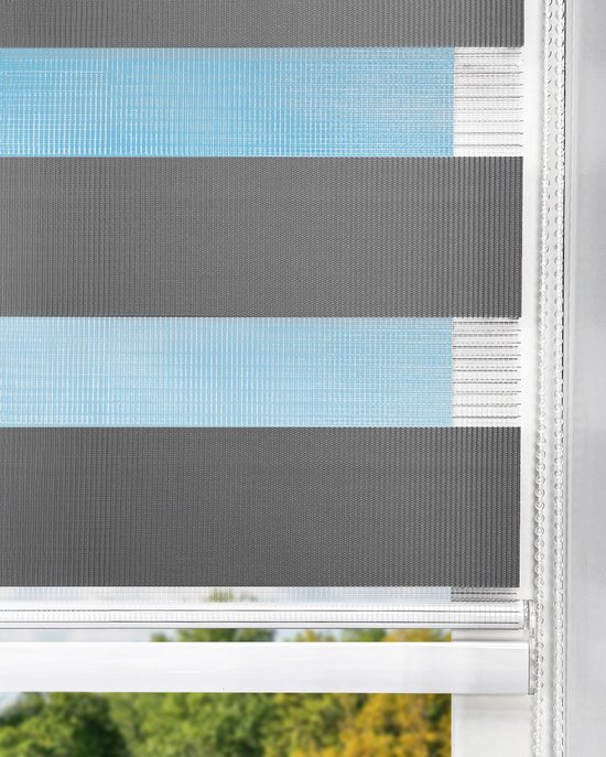 Duo Store Enrouleur Grijs Translucide sur mesure - 41x175cm