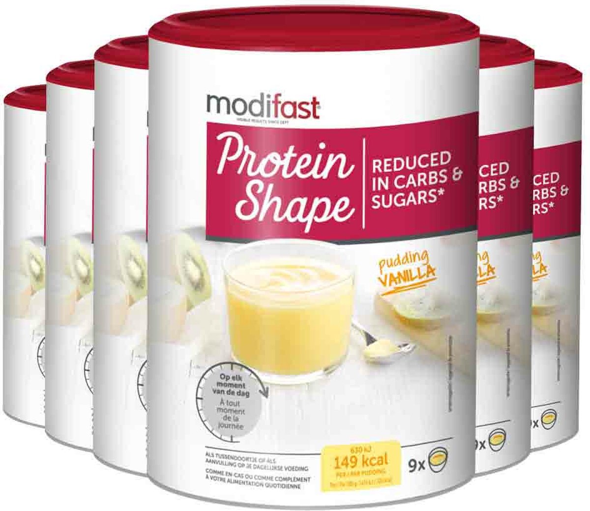 Goedkoopste Modifast Protein Shape Pudding Vanille - 6 x 405 gr - Voordeelverpakking