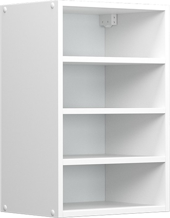 Vicco Armoire suspendue universelle R- Line, Wit/ Wit, 40 cm avec étagères ouvertes