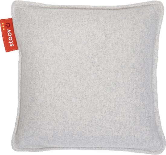 Stoov Warmtekussen | Ploov Light Grey | Duurzaam & Draadloos | Infrarood warmtekussen | 45x45 cm | Standard batterij