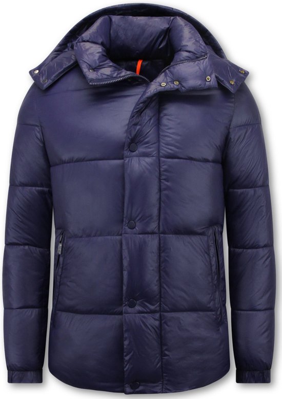Puffer Jas Heren - Tussenjas Heren - Heren Jack - Jassen Heren - 8055 - Donker Blauw