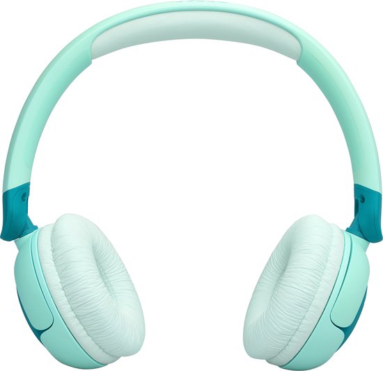JBL JR 320BT - Draadloze Kinderkoptelefoon - Koptelefoon Kind - Bluetooth - Veilig Volume 85 dB - On ear - Kinder Hoofdtelefoon met Microfoon - 50 uur batterij - Voor Tablet, Laptop, School & Online Les - Turquoise