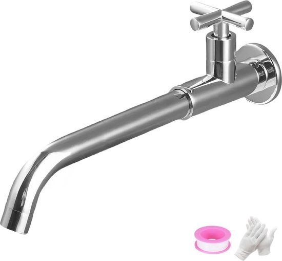 Antieke Gesneden Kraan Enkele Handgreep Massief Messing Dual-Purpose Kraan Vintage Wandmontage Waterkraan Voor Wasmachine