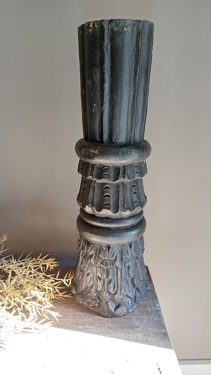 zuil kandelaar robuust zwart 1