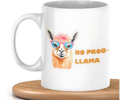 Llama mok - Kerstcadeau - Cadeau voor vrouwen en mannen - Koffiemok - Grappige cadeaus - Valentijnscadeau - Mokken en kopjes - Verjaardagscadeau - Koffiekopjes - Theeglazen - Cadeau voor vriend - Voor moeders en vaders - Keramische mok - 325ml