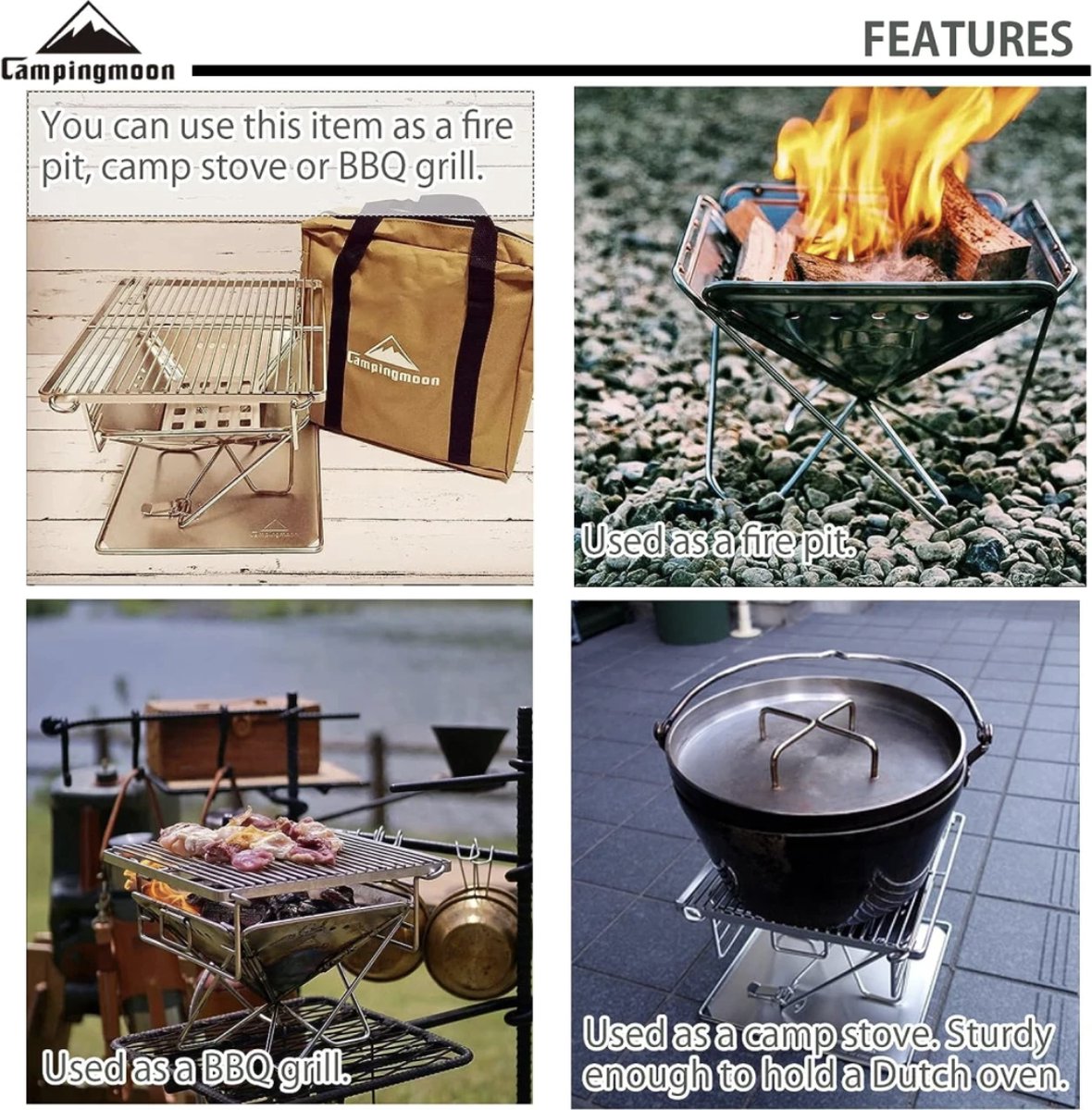 Bo-Camp BBQ/Vuurkorf Notebook RVS