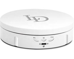 Elektrisch draaiplateau Wit - Luxury Display - Draaiplateau 14,6 cm - Draaischijf - Elektrisch draaiplateau - Draaiplateau voor fotografie - Draaiplateau voor producten - Draadloze optie