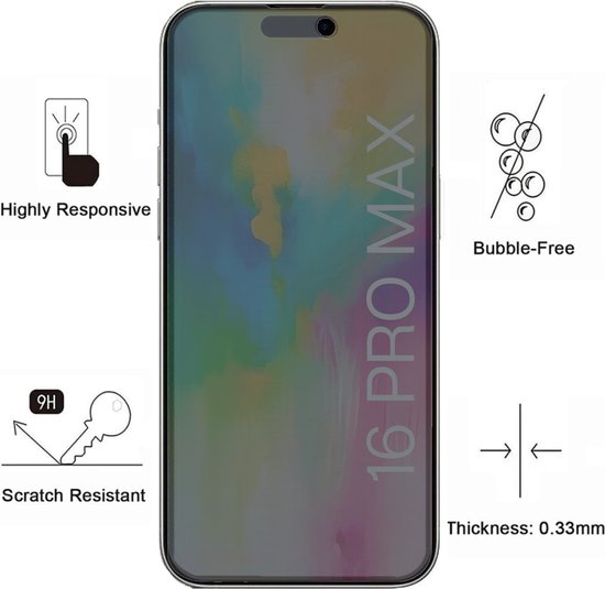 Verre Trempé pour iPhone 12 Pro Max (6.7) [2 Pièces] Couverture