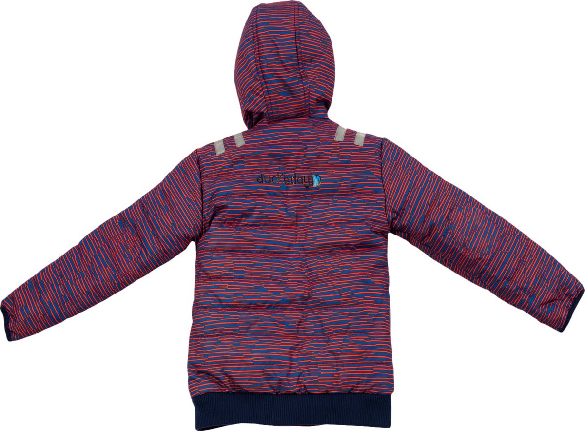 Ducksday - jas - winterjas - kinderen - Omkeerbaar - rood - blauw - 2 jaar - Waterdicht - valt klein - 98 — afbeelding 2