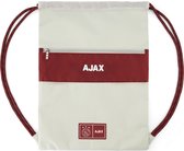 Ajax-gymtas creme/bordeauxrood