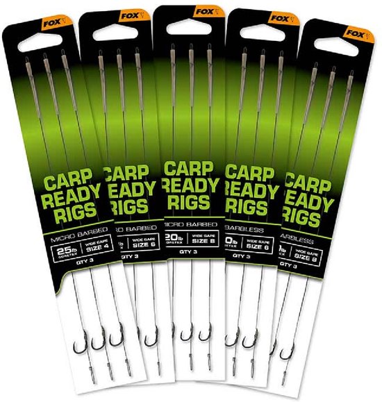 FOX EOS Wide Gape Barbless Ready Rigs – onderlijn