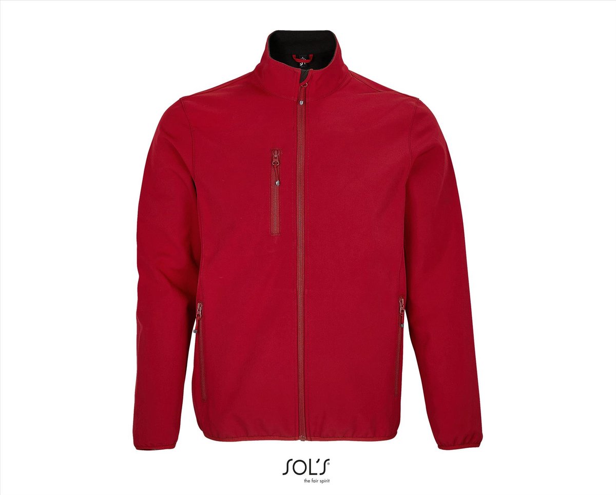 SOL'S Men´s Falcon Zipped Softshell Jacket L03827 - Pepper Red - XXL