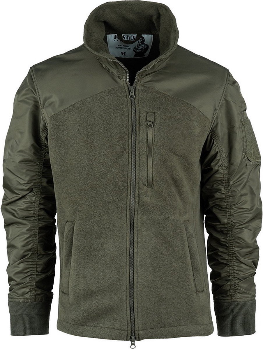Fostex Ma-1 Fleece Bomber Jacket Ranger Groen