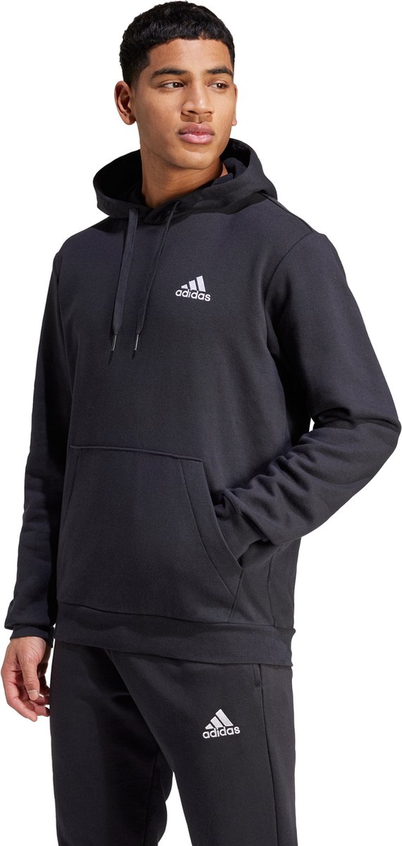 adidas Sportswear Essentials Fleece Hoodie Heren Zwart