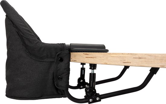 Novi Baby® Easy Sit Tafelhangstoel - Black Melange - Compact inklapbaar van Novi Baby® — afbeelding 5