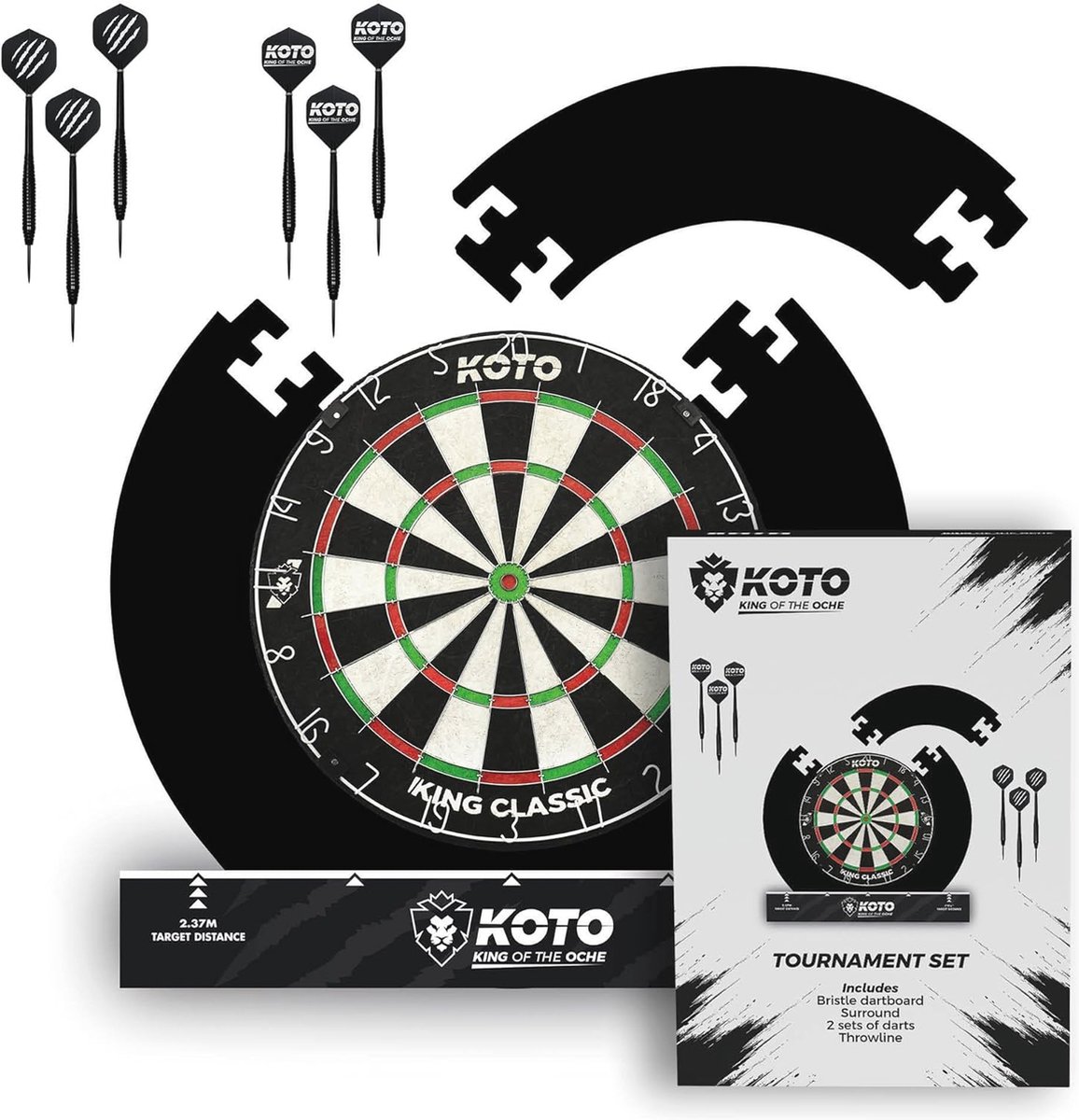 Complete Dartset met Bristle Dartbord en Darts - Ideaal voor Toernooien