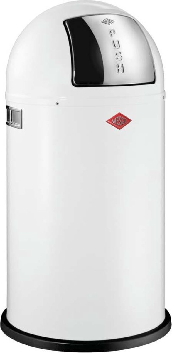 Wesco Pushboy, wit 8011544 afvalbak wit | .