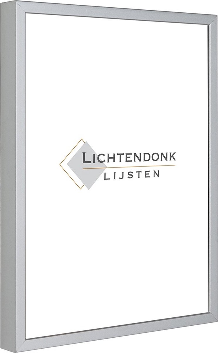 Lichtendonk Aluminium Wissellijst 30 x 30 Mat Zilver - Ontspiegeld Glas - Salerno