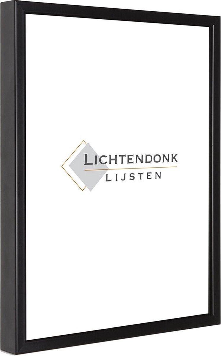Lichtendonk Aluminium Wissellijst Zwart A1 - 59,4 x 84,1cm - Ontspiegeld Acrylite - Salerno