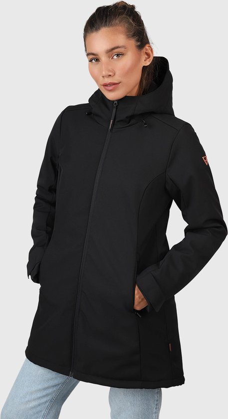 Brunotti Melle Veste Softshell Longue Femme - Zwart -