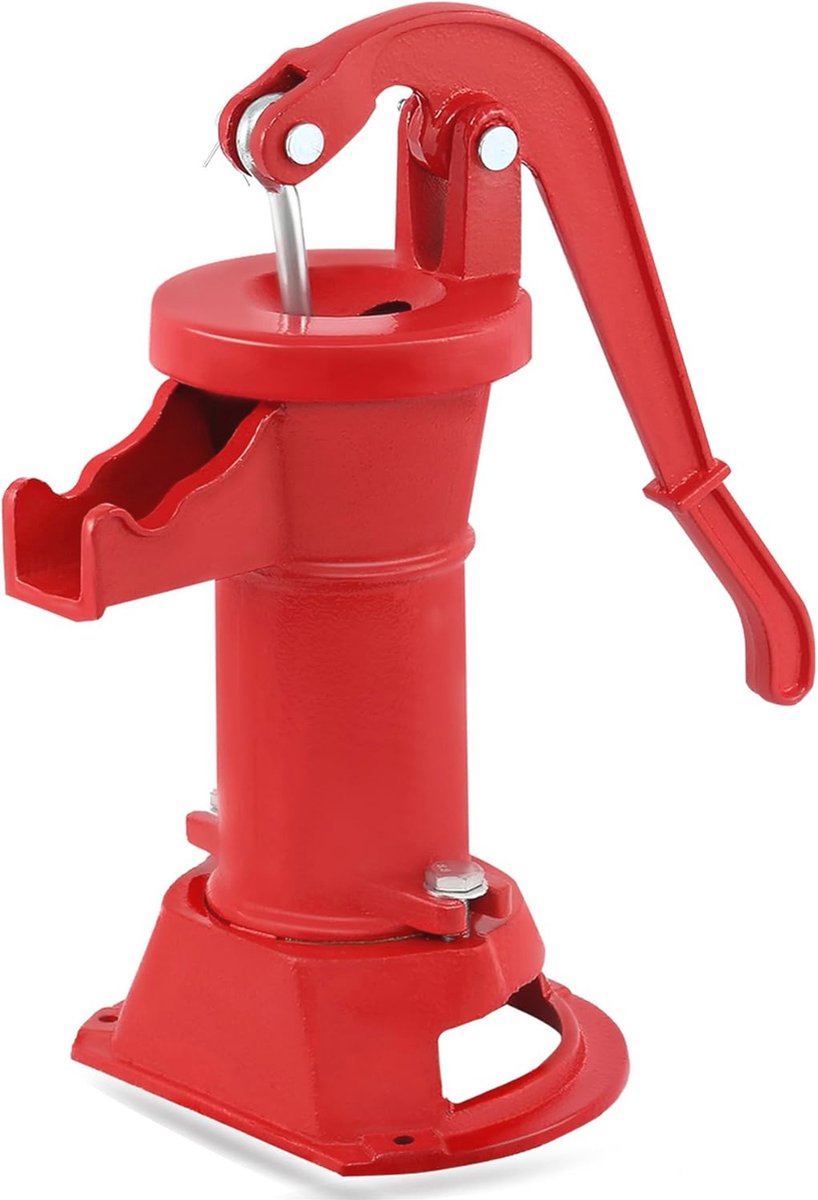 Antieke Handwaterpomp voor Buiten - Gietijzeren Tuinpomp met 7,6 m Maximale Lift