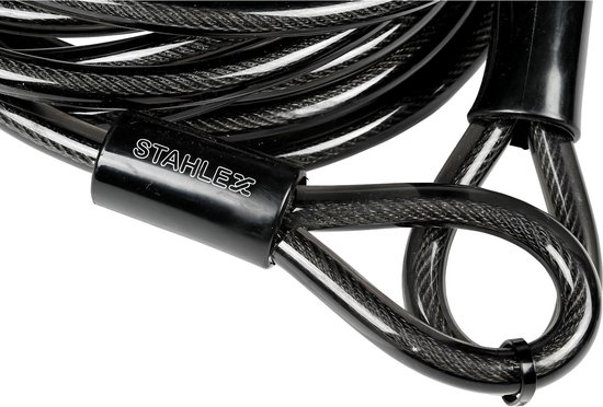 Stahlex Staalkabel met lussen - 5 meter x 12 millimeter - geplastificeerd - kabelslot - terraskabel van Stahlex — afbeelding 4