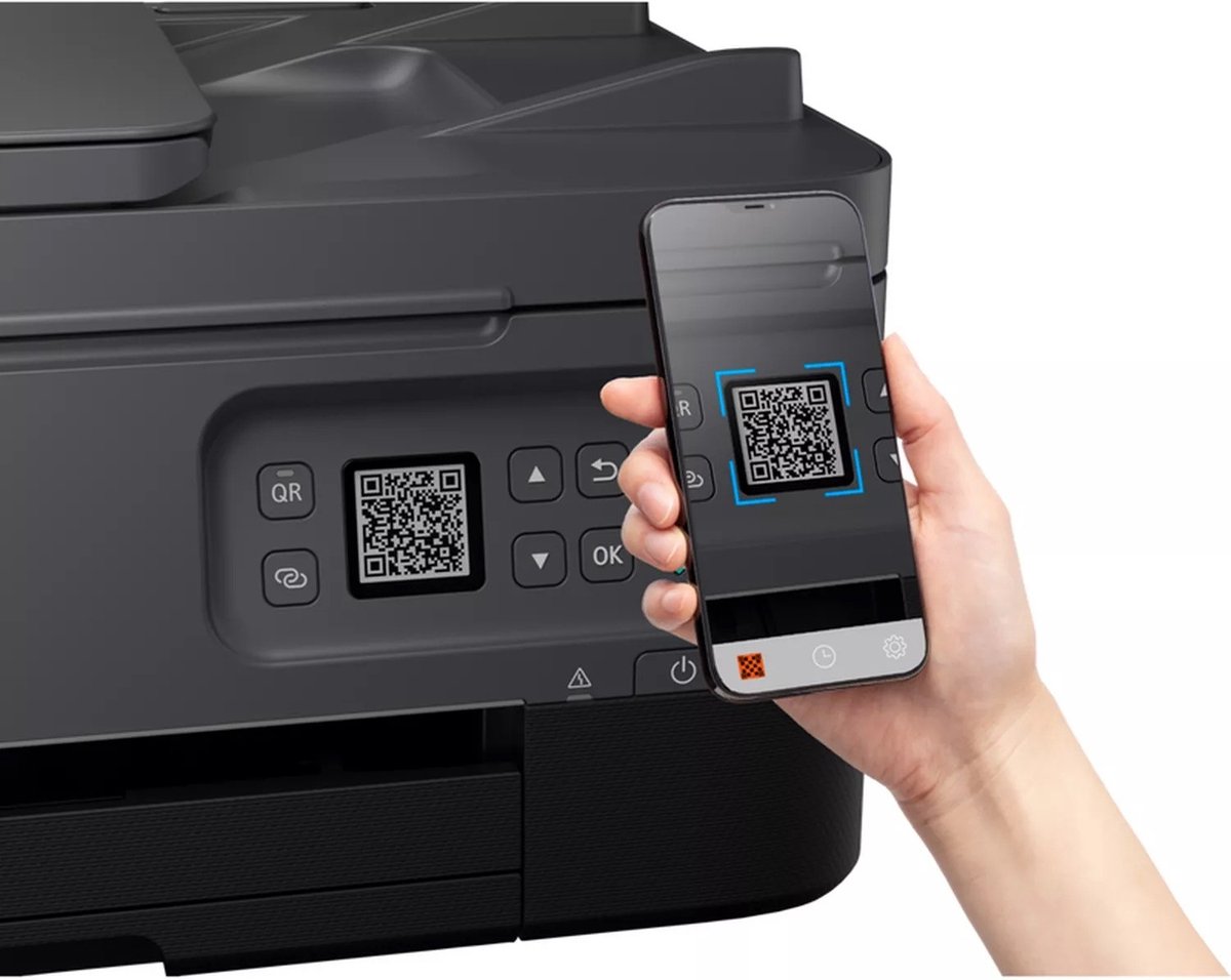 Canon PIXMA TS7451a Kleurentinkjetprinter, multifunctionele printer DIN A4 (scanner, kopieerapparaat, fotoprinter, OLED, 4800 x 1200 dpi, USB, WLAN, Print App, duplexafdrukken, 2 papiervoers), wit