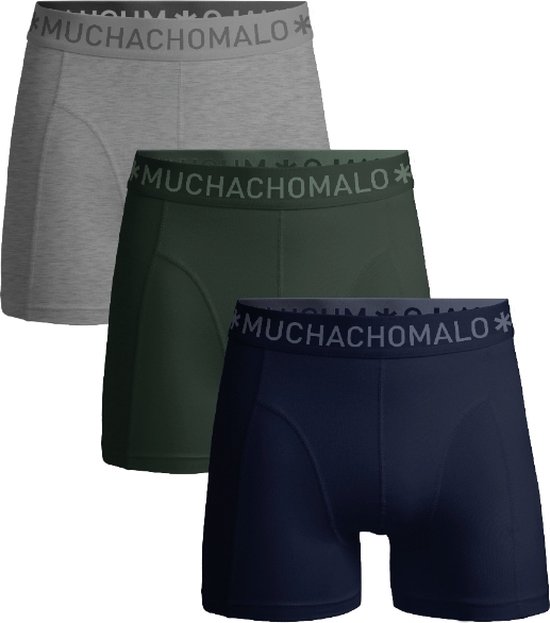 Muchachomalo – Boxershort Heren – Normale Lengte – Onderbroeken Heren – Boxershort – Ondergoed – 95% Katoen – 3 Pack – Maat M