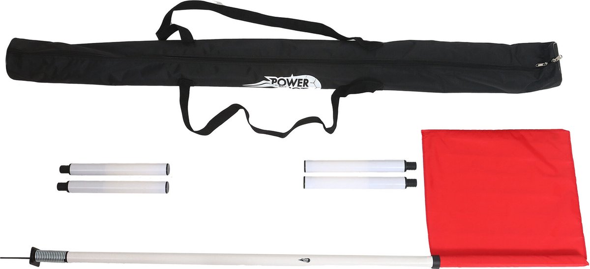 Powershot Hoek Vlag Set Rood,Wit