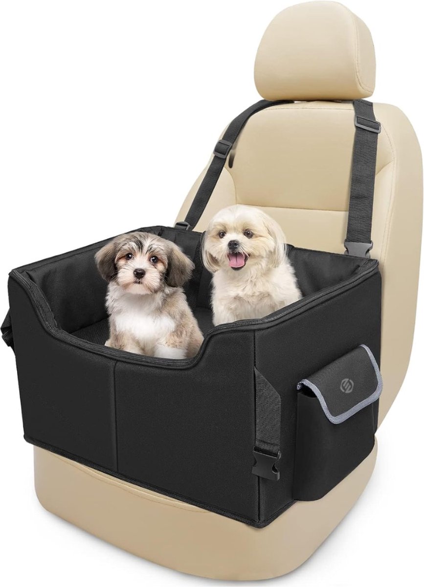 Equivera Hondenmand Auto Met Gordel – Hondenmand – Hondenmand Auto – Autostoel Hond – Hondenstoel Auto – Met Gordel