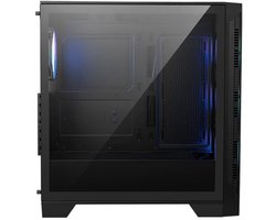 msi mag forge 320r airflow  pc case  behuizing  compatibel voor atx microatx en miniitx  gehard glas  zwart
