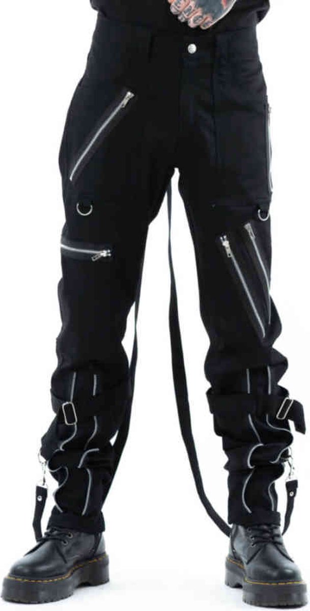 Chemical Black - Abram Broek rechte pijpen - 30/32 inch - Zwart