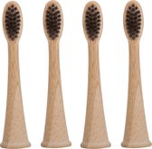 Têtes de brosse de brosse en Bamboe Sonicare pour Enfants | 4 Pièces | Blanc | Breveté Bio à l'intérieur, Bamboe à l'extérieur