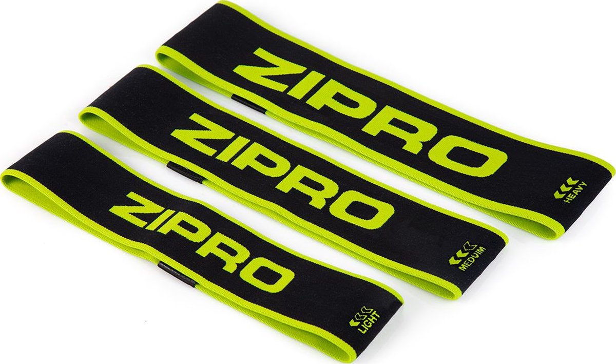 Zipro® Miniband Weerstandsband set van 3 - Fitnessbandenset - Gymnastiekbanden, Trainingsbanden, Mini-banden - Geschikt voor Fitness, CrossFit & Functional Training - Sport Gewichten voor Thuis