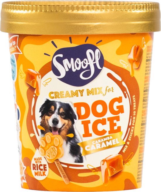 Smoofl Honden Ijsmix Creamy Caramel 160 gr