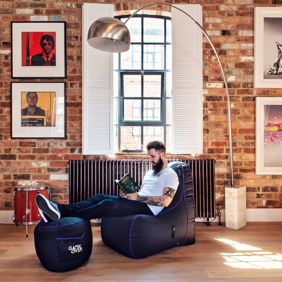 null Gaming Beanbag Zitzak Stoel - afbeelding 4
