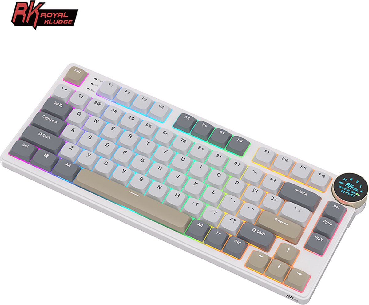RK N80: Compact Gaming Toetsenbord met Display & RGB thumbnail 4