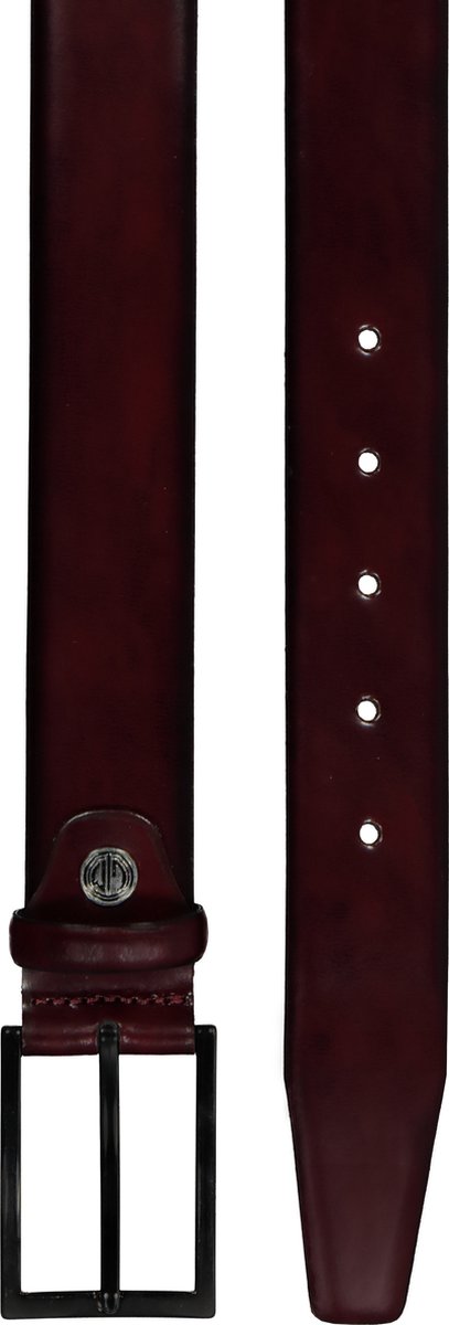 LINDENMANN leren heren riem - bordeaux rood