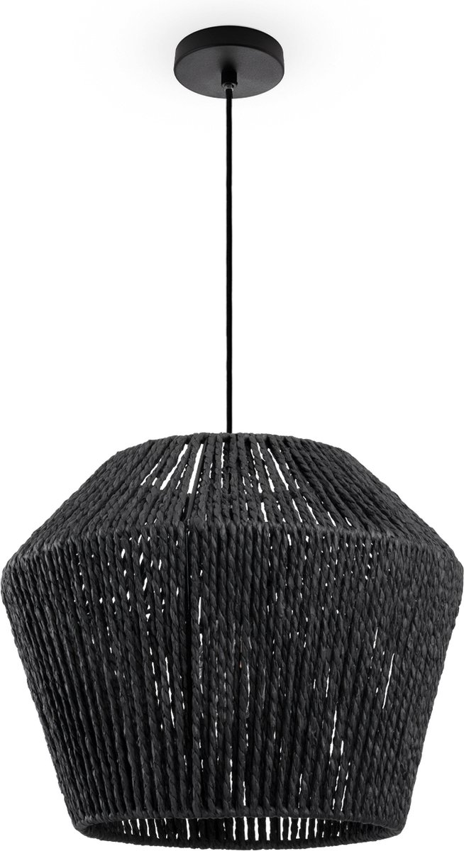 Paco HomeHanglamp Eettafel Hanglamp Eetkamer Lamp E27 Papier Boho Rotan