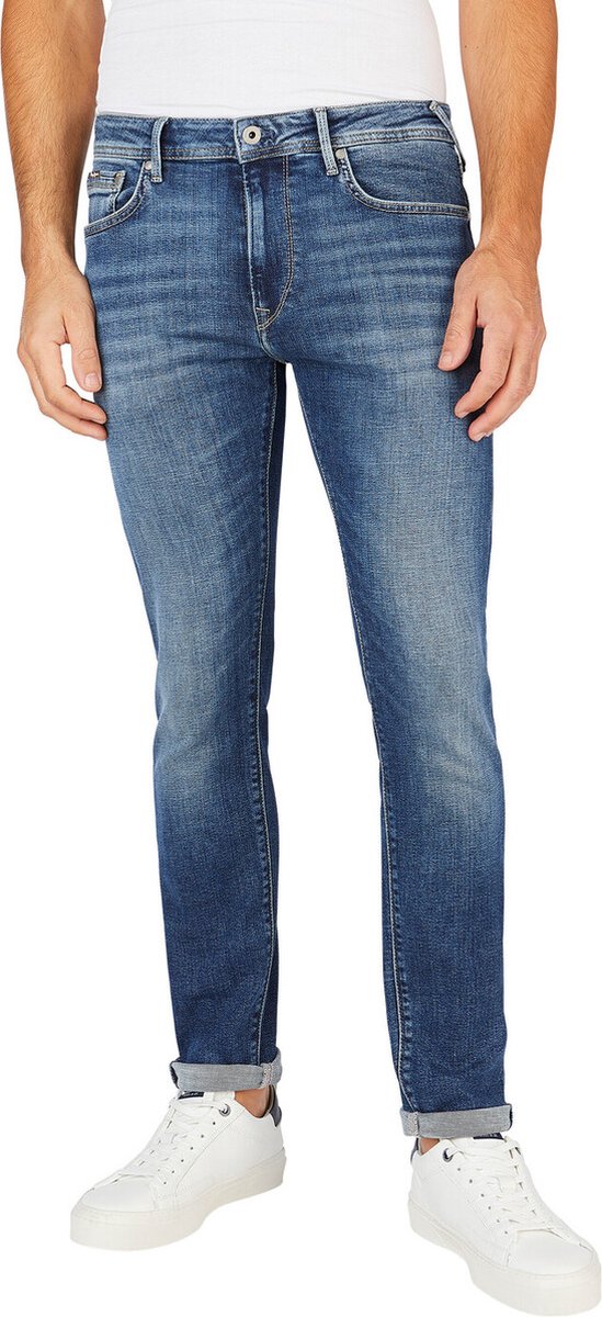 Pepe Jeans Heren Jeans Broeken STANLEY tapered Fit Blauw 29W / 34L Volwassenen