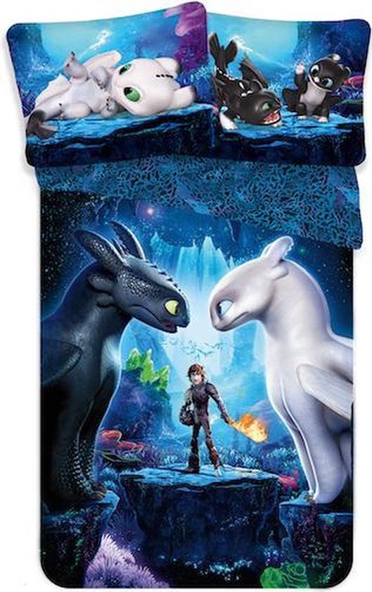 Hoe Tem je een Draak Dekbedovertrek dragons- 140 x 200 cm - Katoen - 70 x 90 cm