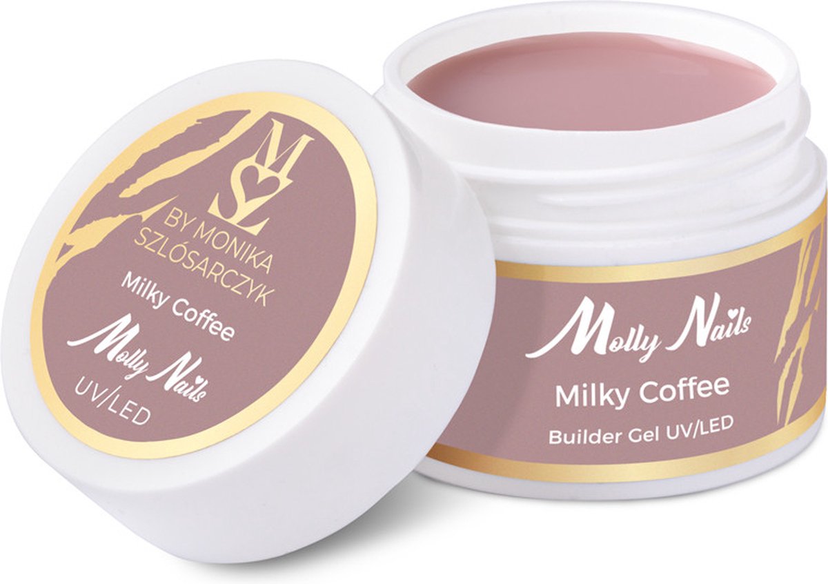 Goedkoopste Molly Nails – Buildergel - 15g – Milky Coffee - Hema/DiHema/TPO Free -gelnagels - gel - nagels - manicure - nagelverzorging - nagelstyliste - buildergel - uv / led - nagelstylist- Caramdia