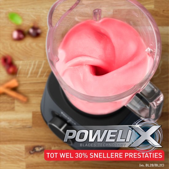 Tefal Perfectmix Essential BL771B - High Speed Blender - 1.5L - Smoothie Maker - Glazen Kan - Pulse Functie - 1200W van Tefal — afbeelding 4