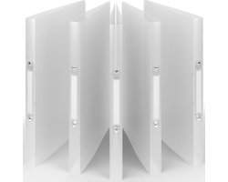 ACROPAQ - 5 x Ringmap A4 2 ringen - Ringband met rugetiket - Rug 2,5 cm - 'Lucht' Natuur Kleurencollectie - Ringmapjes, Ringmappen, Ordners 2-rings