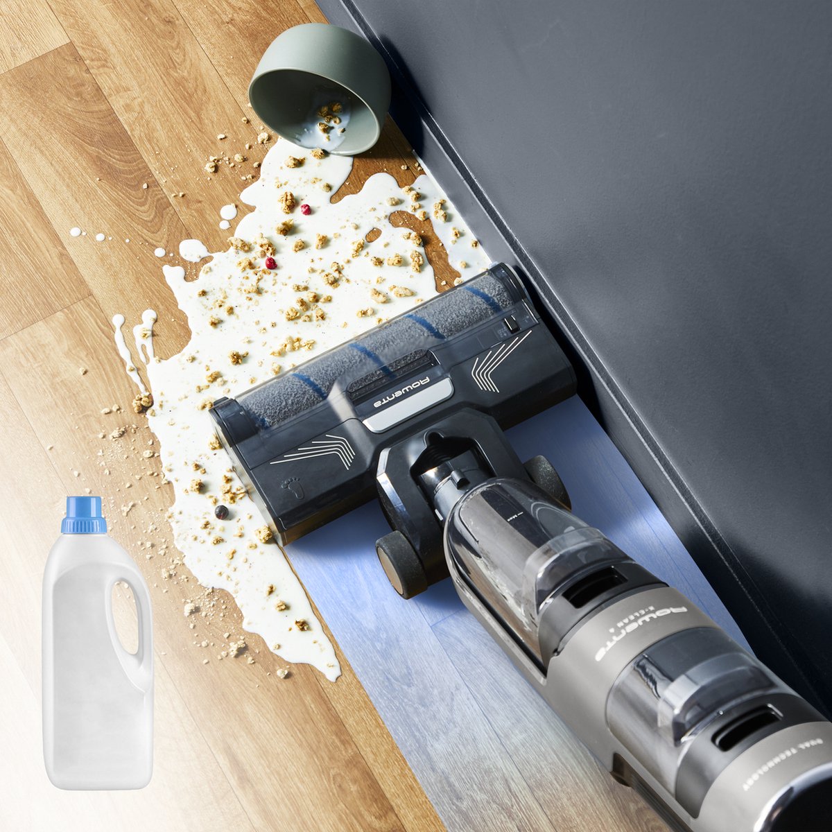 Rowenta X-Clean 4 GZ5036 - 2-in-1 - Vloerreiniger - Stofzuiger & dweil in 1 - 50 min gebruikstijd - Zelfreinigend — afbeelding 7