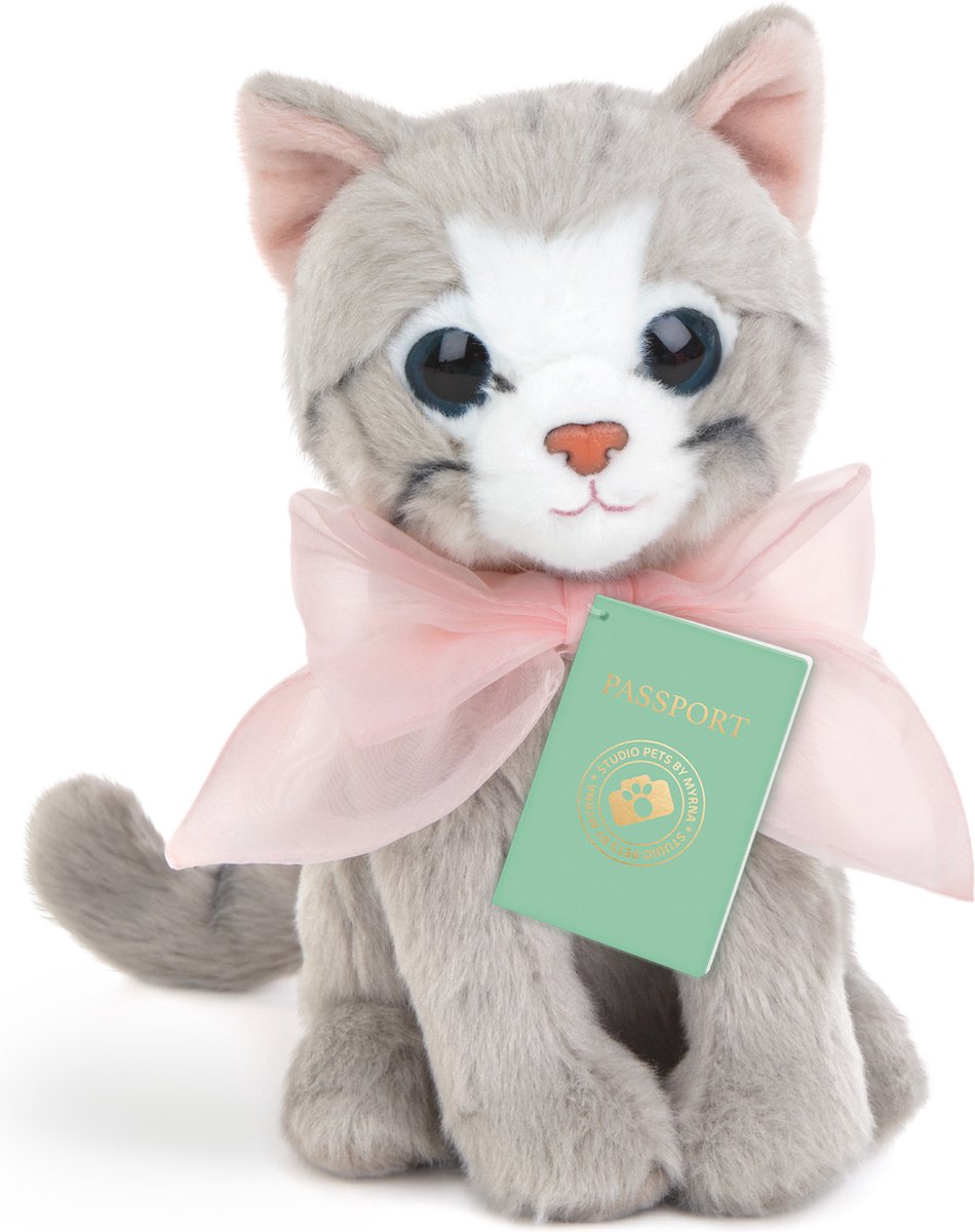 Studio Pets - Britse Korthaar Kitten Knuffel Bella, 23cm
