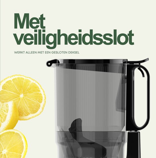 COOK-IT Slowjuicer XL - Anti Goutte - Anti Oxydation - Extra Fort - Entonnoir XL