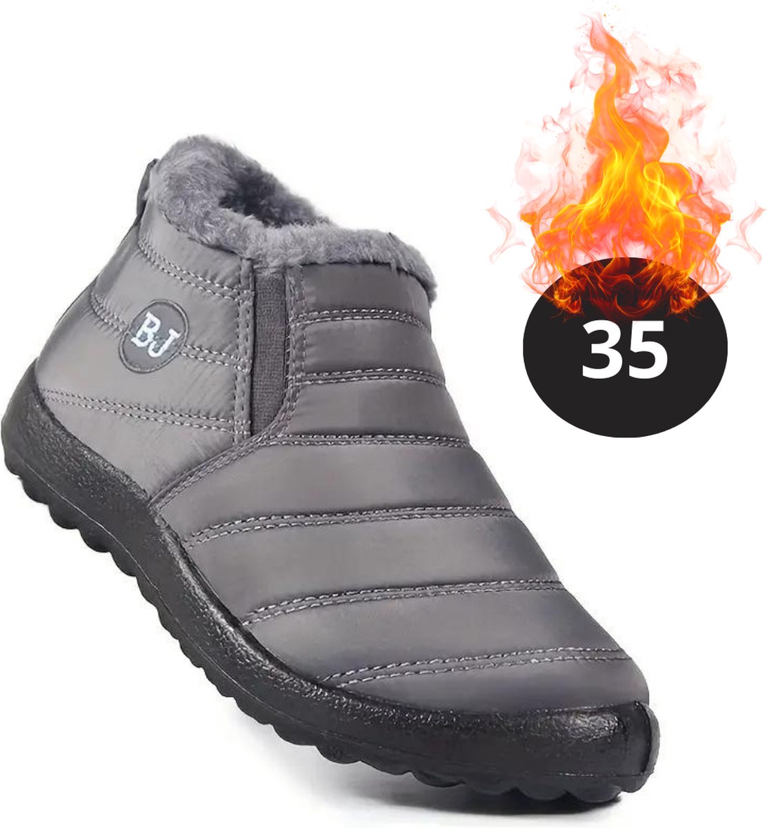 Livano Snowboots Sneeuwschoenen Sneeuwboots Dames Wintersport Ski Skischoenen – 35 Laag Grijs