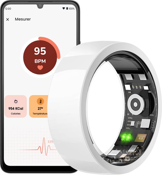 Riversong IP68 Waterdichte Gezondheid Tracker en Activity Tracker Verbonden Ring. bol